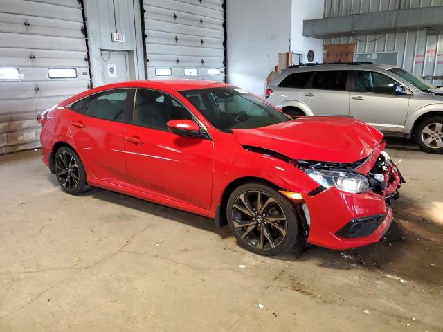 2HGFC2F80LH533543 - 2020 HONDA CIVIC SPORT წითელი ფოტო 4