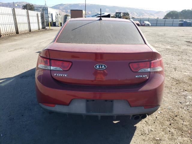 KNAFU6A28A5147590 - 2010 KIA FORTE S EX RED photo 6