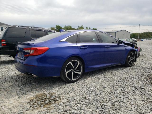 1HGCV2F33JA020770 - 2018 HONDA ACCORD SPORT BLUE photo 3