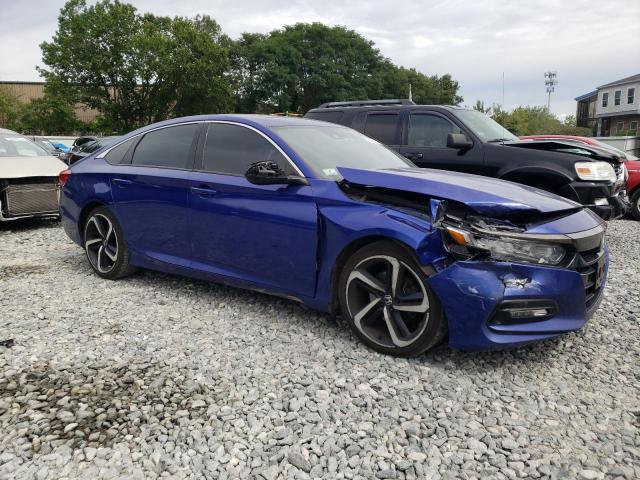 1HGCV2F33JA020770 - 2018 HONDA ACCORD SPORT BLUE photo 4