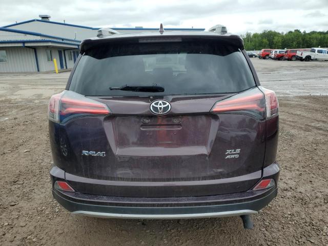 2T3RFREV5GW524782 - 2016 TOYOTA RAV4 XLE BURGUNDY photo 6