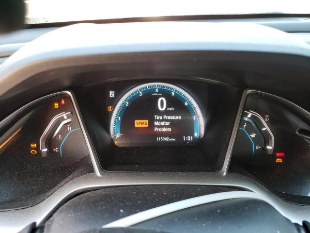 19XFC1F73JE200276 - 2018 HONDA CIVIC EXL ვერცხლისფერი ფოტო 9