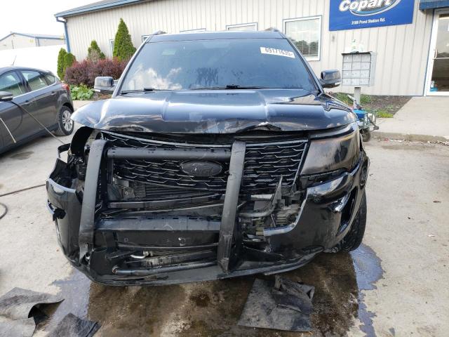 1FM5K8GT1JGC24980 - 2018 FORD EXPLORER SPORT BLACK photo 5