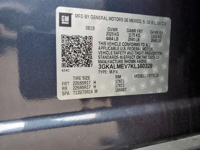 3GKALMEV7KL160328 - 2019 GMC TERRAIN SLE BLUE photo 13