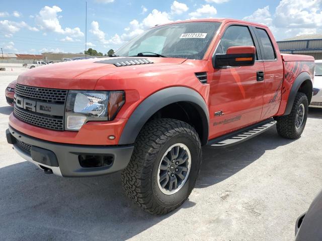 1FTEX1R69BFB14674 - 2011 FORD F150 SVT RAPTOR RED photo 1