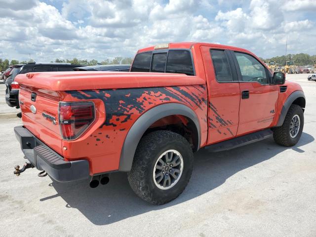 1FTEX1R69BFB14674 - 2011 FORD F150 SVT RAPTOR RED photo 3