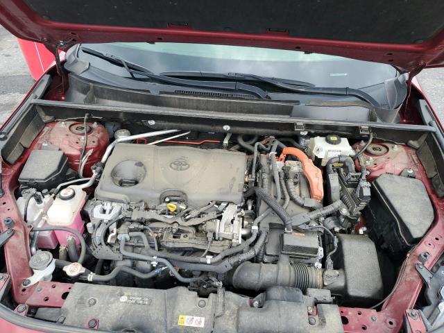 JTMR6RFVXMD009414 - 2021 TOYOTA RAV4 XLE BURGUNDY photo 12