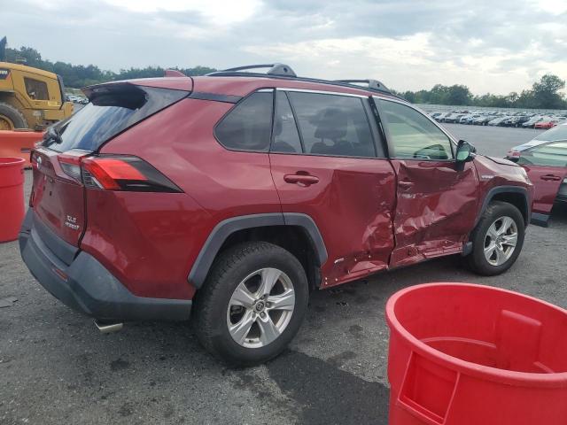 JTMR6RFVXMD009414 - 2021 TOYOTA RAV4 XLE BURGUNDY photo 3