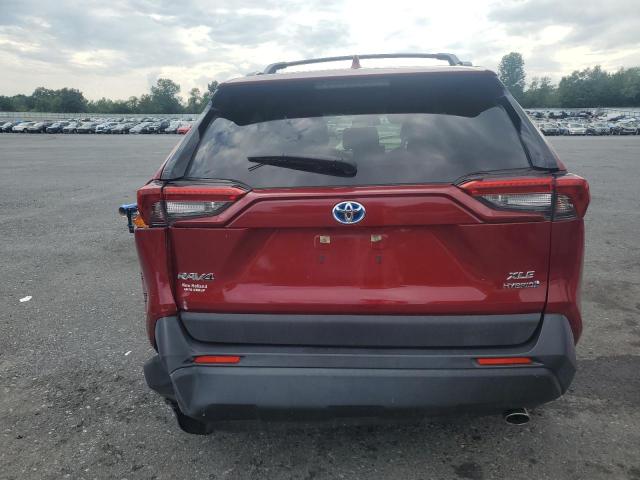 JTMR6RFVXMD009414 - 2021 TOYOTA RAV4 XLE BURGUNDY photo 6
