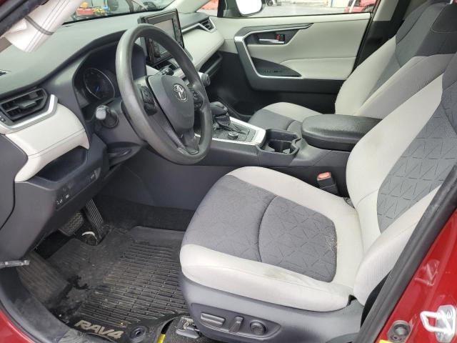 JTMR6RFVXMD009414 - 2021 TOYOTA RAV4 XLE BURGUNDY photo 7