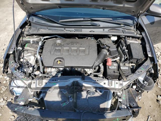 2T1BURHE4KC222034 - 2019 TOYOTA COROLLA L GRAY photo 11