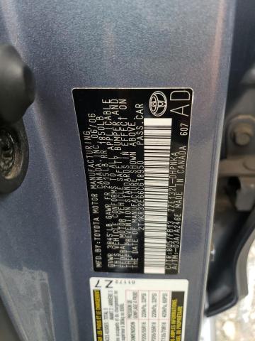 2T1KR32E66C618950 - 2006 TOYOTA COROLLA MA XR BLUE photo 12