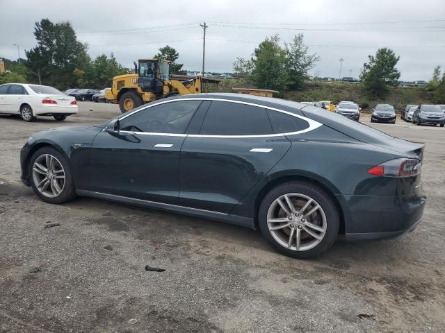 5YJSA1AG5DFP09490 - 2013 TESLA MODEL S GREEN photo 2