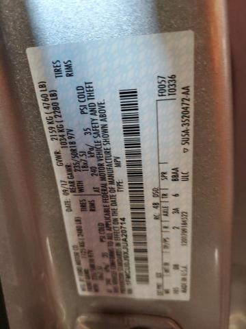 1FMCU0J9XJUA20714 - 2018 FORD ESCAPE TITANIUM Srebrny zdjęcie 14