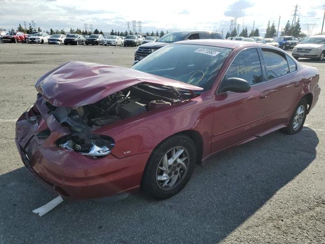 1G2NF52EX4C124781 - 2004 PONTIAC GRAND AM SE1 BURGUNDY photo 1