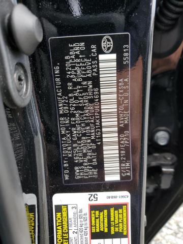 4T1G31AKXPU604696 - 2023 TOYOTA CAMRY SE NIGHT SHADE BLACK photo 12