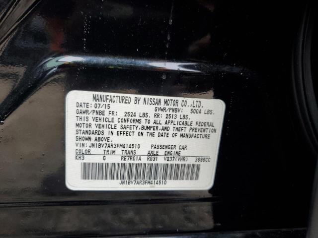 JN1BV7AR3FM414510 - 2015 INFINITI Q50 BASE შავი ფოტო 13