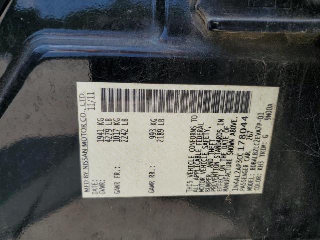 1N4AL2AP3CC178044 - 2012 NISSAN ALTIMA BASE 黑色 照片 13