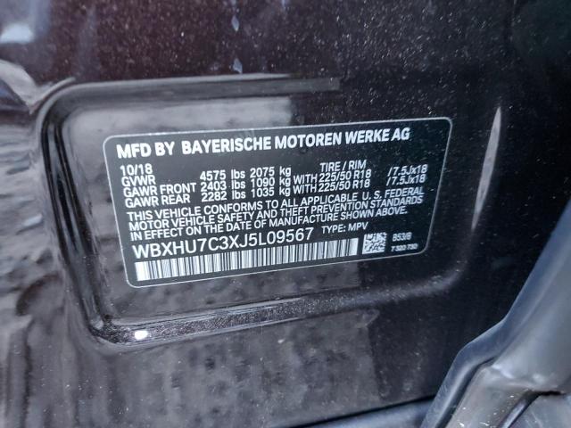 WBXHU7C3XJ5L09567 - 2018 BMW X1 SDRIVE28I Қара фото 14