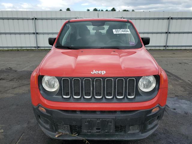 ZACCJBAB2JPJ10224 - 2018 JEEP RENEGADE SPORT RED photo 5