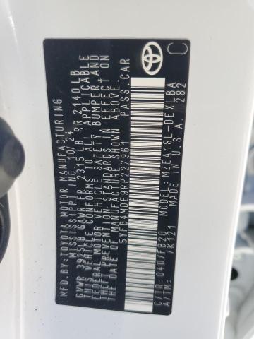 5YFB4MDE9RP227961 - 2024 TOYOTA COROLLA LE Ақ фото 12