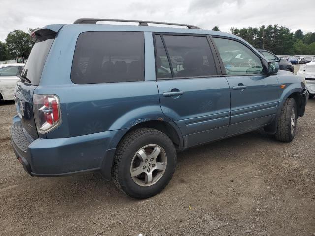 5FNYF18536B024195 - 2006 HONDA PILOT EX BLUE photo 3