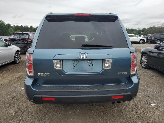5FNYF18536B024195 - 2006 HONDA PILOT EX BLUE photo 6