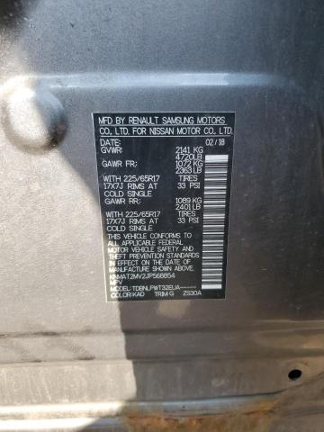 KNMAT2MV2JP568854 - 2018 NISSAN ROGUE S 灰色 照片 14