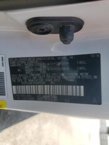 5TDYZ3DC2HS809300 - 2017 TOYOTA SIENNA XLE თეთრი ფოტო 13