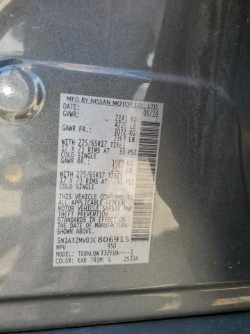 5N1AT2MV0JC806915 - 2018 NISSAN ROGUE S 灰色 照片 13