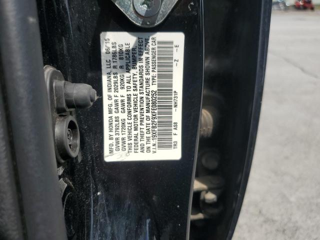 19XFB2F9XFE080252 - 2015 HONDA CIVIC EXL BLACK photo 13