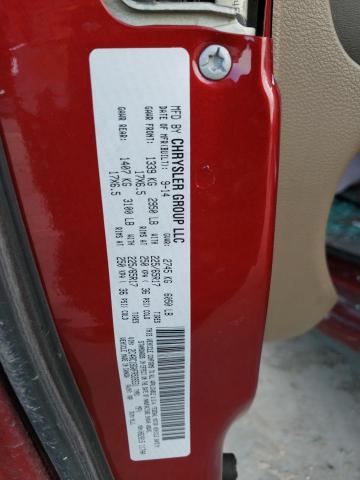 2C4RC1BG0FR526531 - 2015 CHRYSLER TOWN & COU TOURING RED photo 13