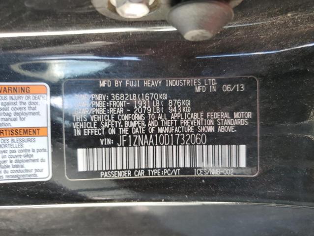 JF1ZNAA10D1732060 - 2013 TOYOTA SCION FR-S 黑色 照片 12