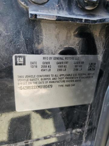 1G4ZM5SSXHU180479 - 2017 BUICK LACROSSE BLACK photo 12