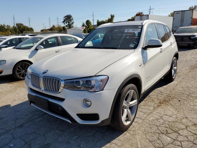 5UXWX7C55H0U41817 - 2017 BMW X3 XDRIVE35I WHITE photo 1