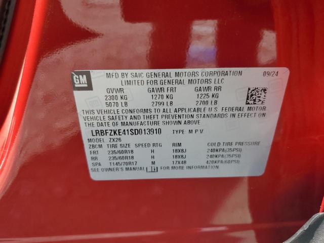 LRBFZKE41SD013910 - 2025 BUICK ENVISION PREFERRED Qırmızı foto 12