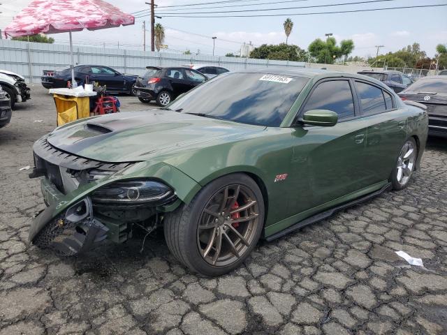 2C3CDXGJ0KH710401 - 2019 DODGE CHARGER SCAT PACK GREEN photo 1