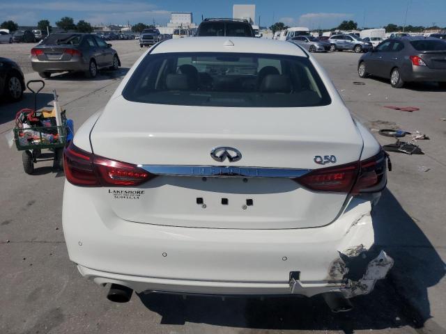 JN1EV7AP1KM512666 - 2019 INFINITI Q50 LUXE WHITE photo 6