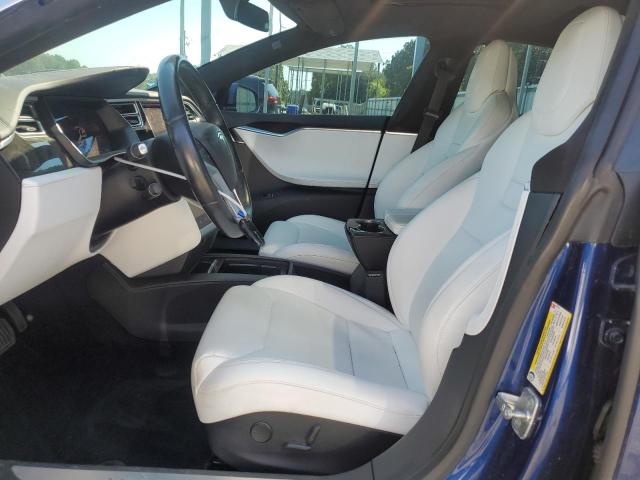 5YJSA1E22HF210764 - 2017 TESLA MODEL S Azul foto 7