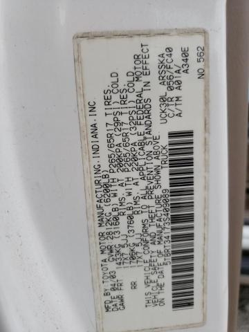 5TBRT34173S409089 - 2003 TOYOTA TUNDRA ACCESS CAB SR5 WHITE photo 13