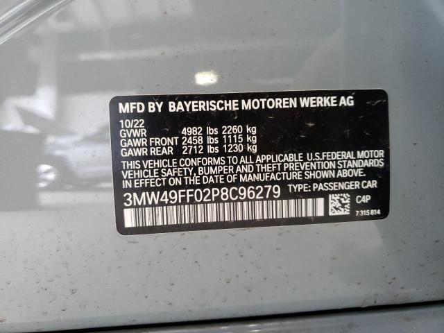 3MW49FF02P8C96279 - 2023 BMW M340XI GRAY photo 12