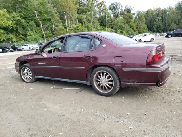 2G1WF52E239442988 - 2003 CHEVROLET IMPALA BURGUNDY photo 2