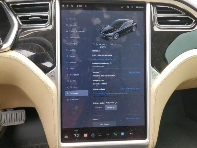 5YJSA1DN9DFP07929 - 2013 TESLA MODEL S BLACK photo 9