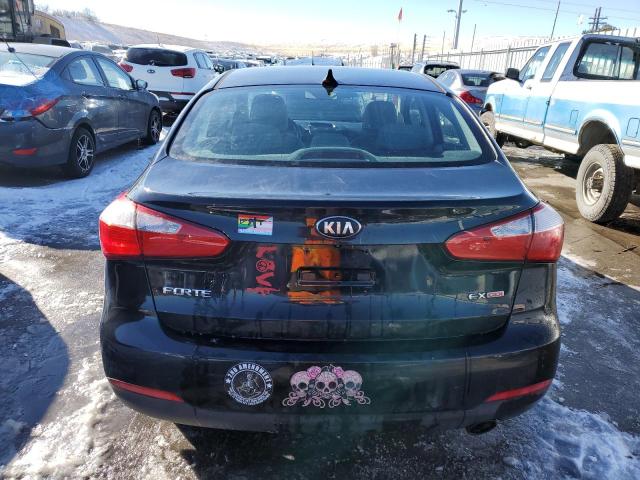 KNAFX4A82E5048950 - 2014 KIA FORTE EX BLACK photo 6