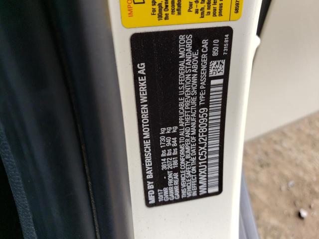 WMWXU1C5XJ2F80959 - 2018 MINI COOPER WHITE photo 13