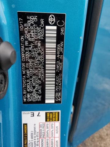 JTDKARFP1H3053041 - 2017 TOYOTA PRIUS PRIM 蓝色 照片 12