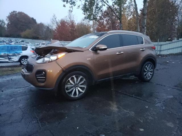 KNDPNCAC4H7285511 - 2017 KIA SPORTAGE EX BROWN photo 1