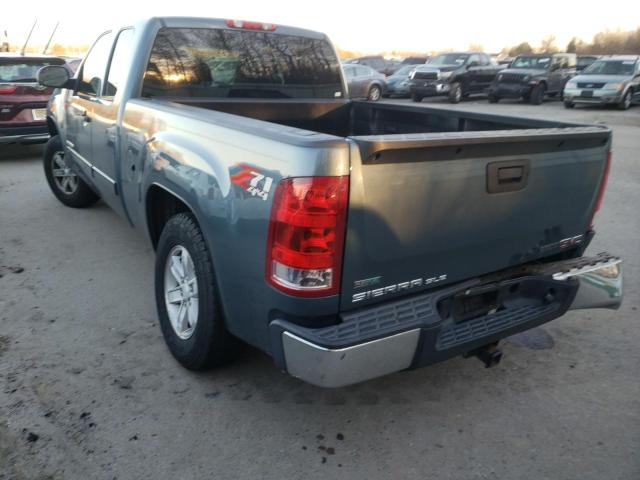 1GTR2VE31BZ150330 - 2011 GMC SIERRA K1500 SLE TEAL photo 3