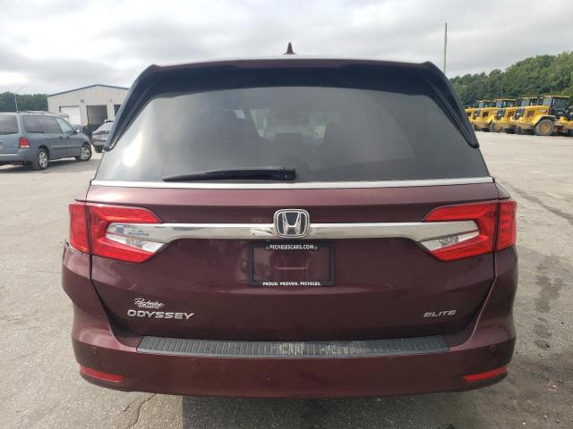 5FNRL6H96LB041694 - 2020 HONDA ODYSSEY ELITE ბურგუნდია ფოტო 6