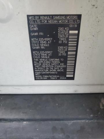 KNMAT2MV5KP546672 - 2019 NISSAN ROGUE S Ağ foto 14